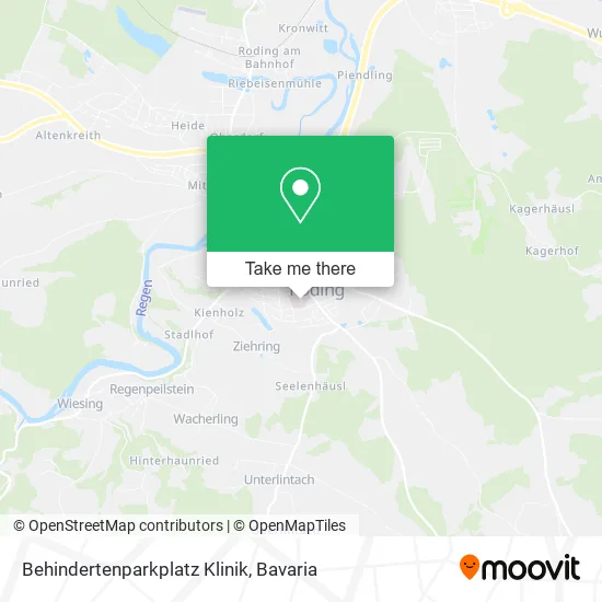 Карта Behindertenparkplatz Klinik