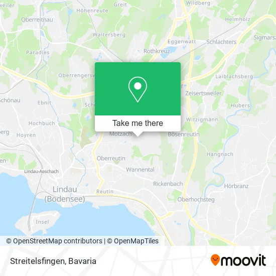 Карта Streitelsfingen