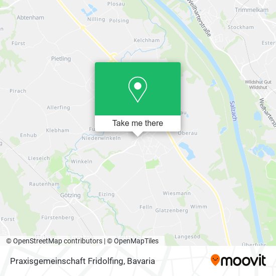 Карта Praxisgemeinschaft Fridolfing