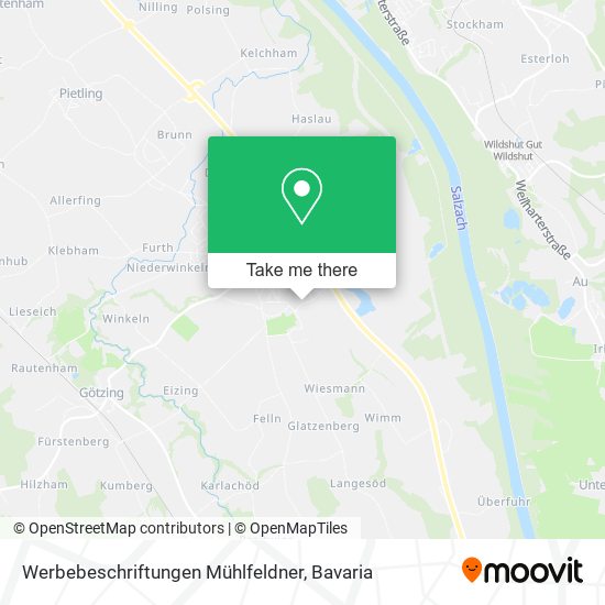Werbebeschriftungen Mühlfeldner map