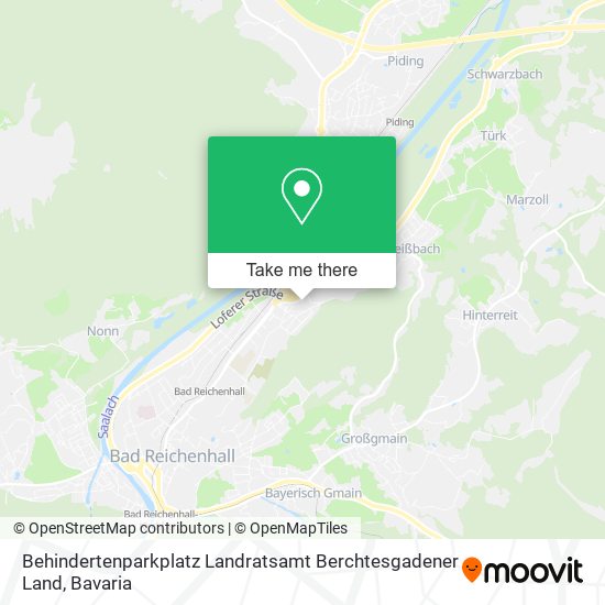 Behindertenparkplatz Landratsamt Berchtesgadener Land map