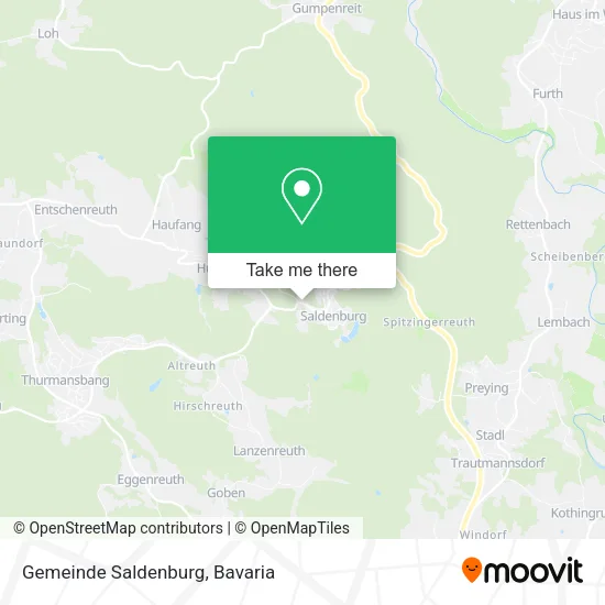 Карта Gemeinde Saldenburg