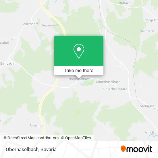 Карта Oberhaselbach