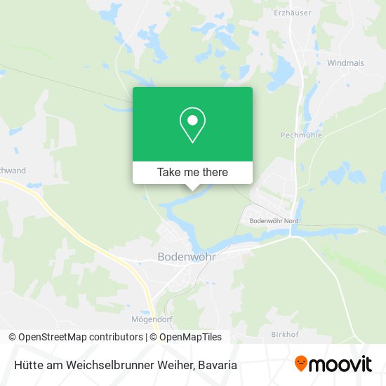 Hütte am Weichselbrunner Weiher map