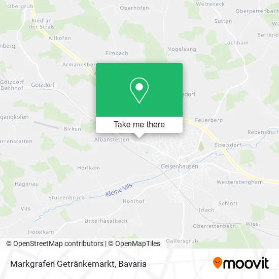 Карта Markgrafen Getränkemarkt