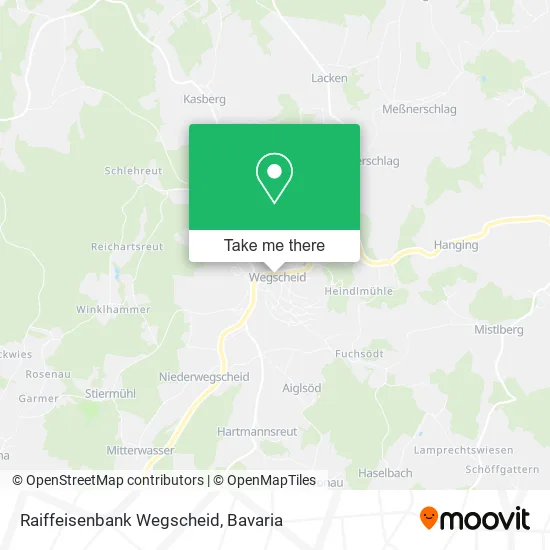 Карта Raiffeisenbank Wegscheid