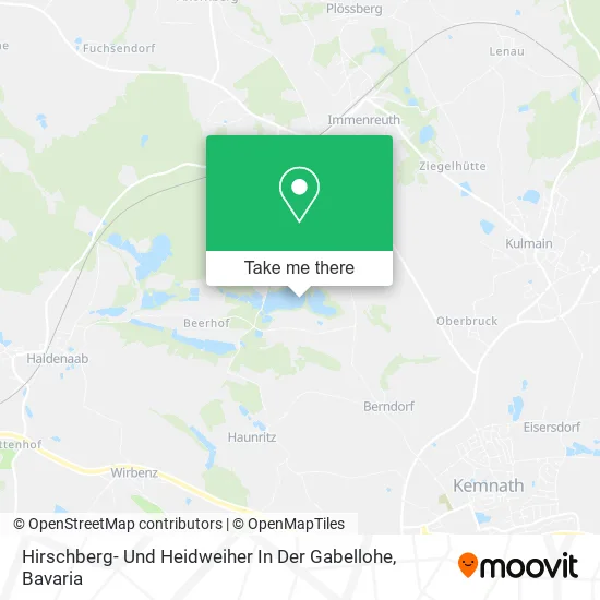 Карта Hirschberg- Und Heidweiher In Der Gabellohe