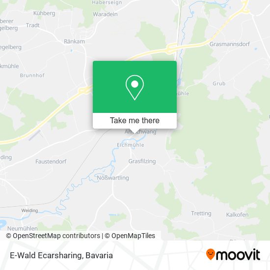 E-Wald Ecarsharing map