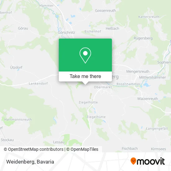 Карта Weidenberg