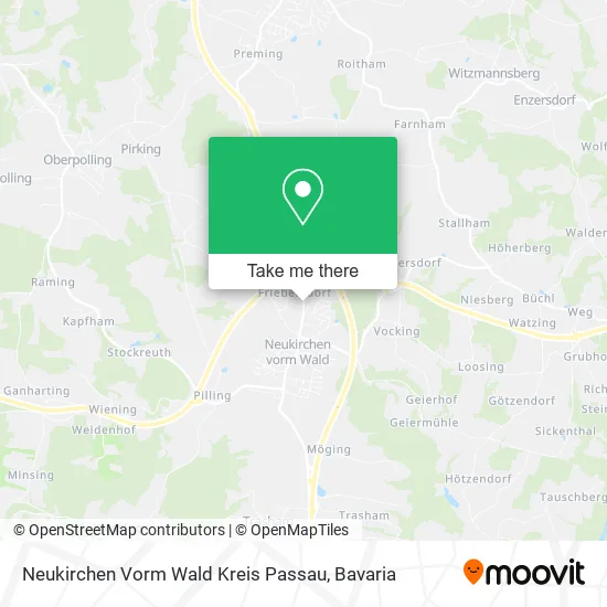 Neukirchen Vorm Wald Kreis Passau map