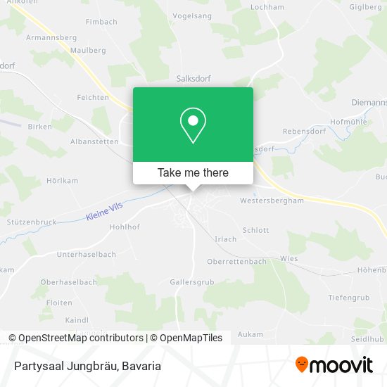 Partysaal Jungbräu map