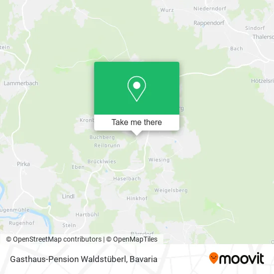 Карта Gasthaus-Pension Waldstüberl