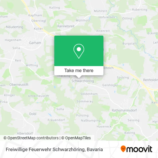 Карта Freiwillige Feuerwehr Schwarzhöring