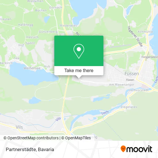 Карта Partnerstädte