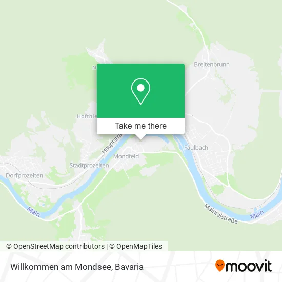 Карта Willkommen am Mondsee