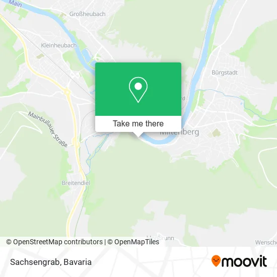 Карта Sachsengrab