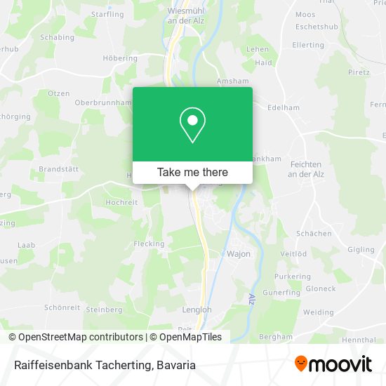 Raiffeisenbank Tacherting map