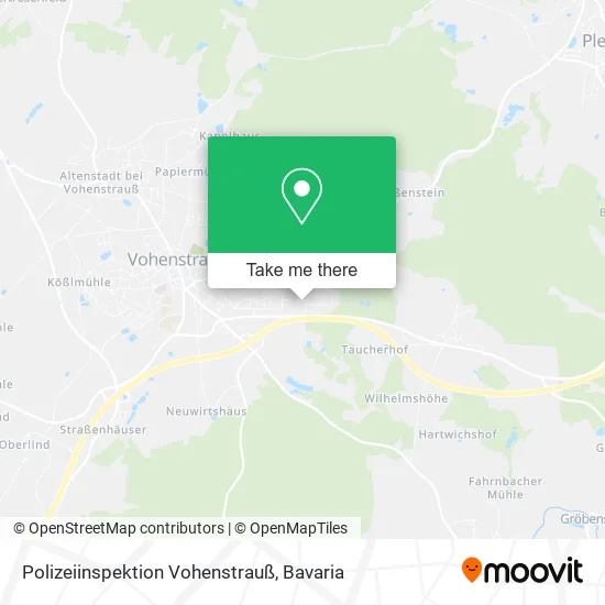 Карта Polizeiinspektion Vohenstrauß