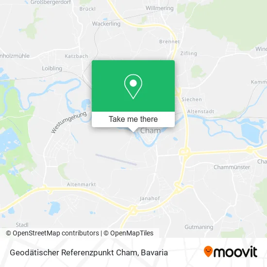 Карта Geodätischer Referenzpunkt Cham