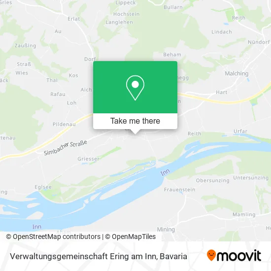 Карта Verwaltungsgemeinschaft Ering am Inn