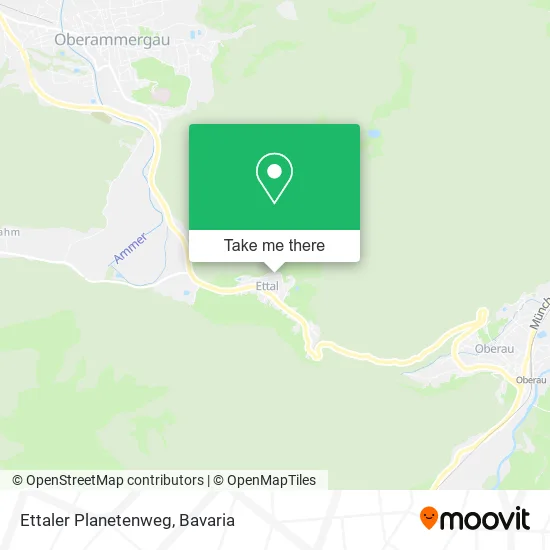 Карта Ettaler Planetenweg