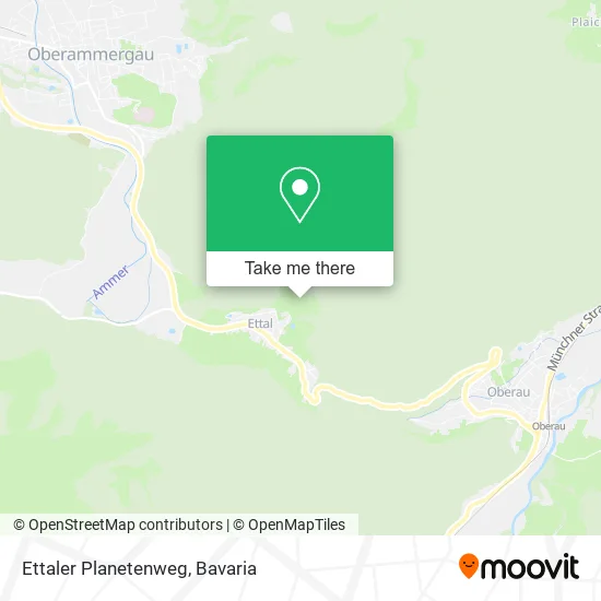 Карта Ettaler Planetenweg