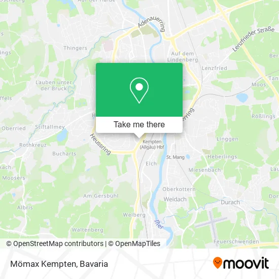 Карта Mömax Kempten