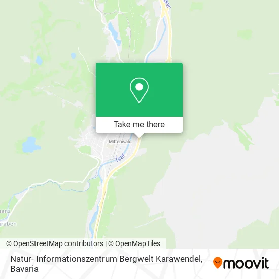 Карта Natur- Informationszentrum Bergwelt Karawendel