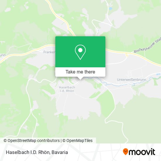 Haselbach I.D. Rhön map