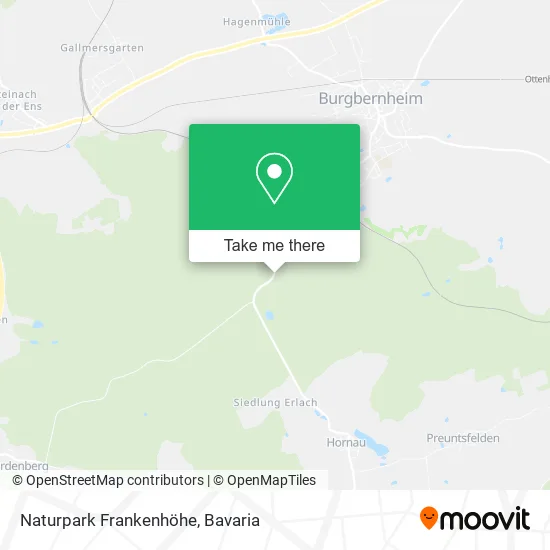 Карта Naturpark Frankenhöhe