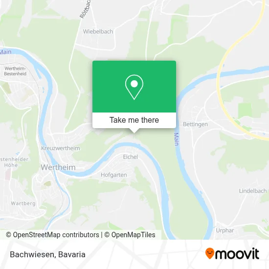 Bachwiesen map