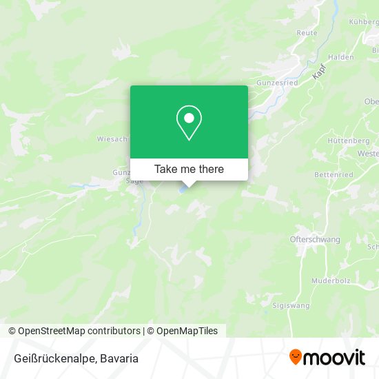Geißrückenalpe map
