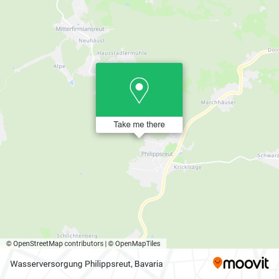 Wasserversorgung Philippsreut map