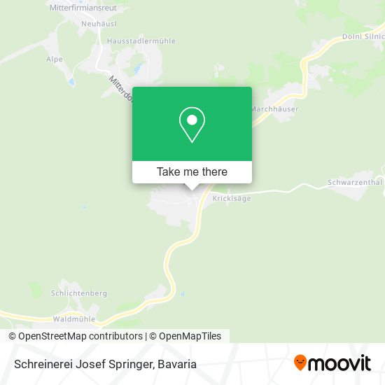 Schreinerei Josef Springer map