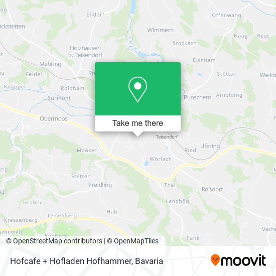 Hofcafe + Hofladen Hofhammer map