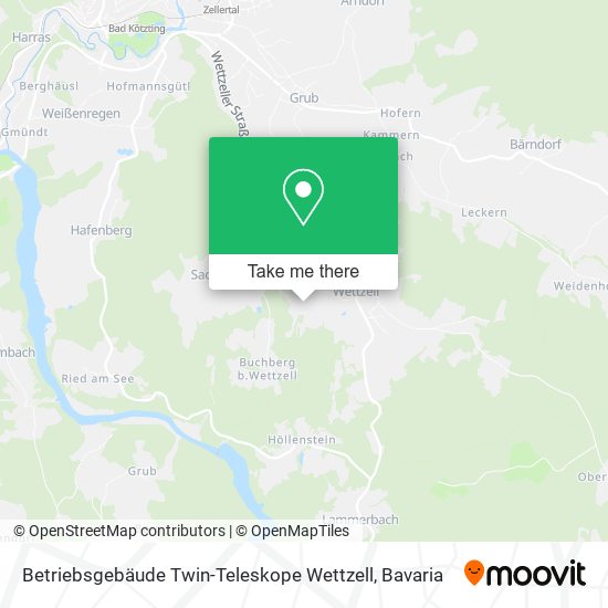 Betriebsgebäude Twin-Teleskope Wettzell map