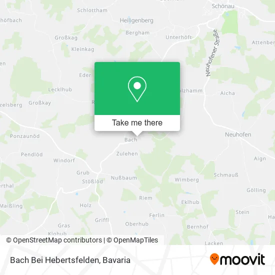 Карта Bach Bei Hebertsfelden