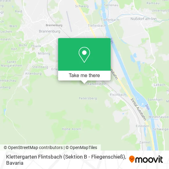 Карта Klettergarten Flintsbach (Sektion B - Fliegenschieß)