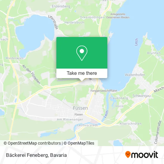 Карта Bäckerei Feneberg