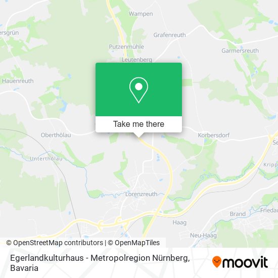 Egerlandkulturhaus - Metropolregion Nürnberg map