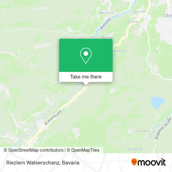 Riezlern Walserschanz map