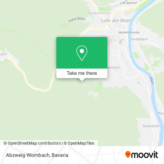 Карта Abzweig Wombach