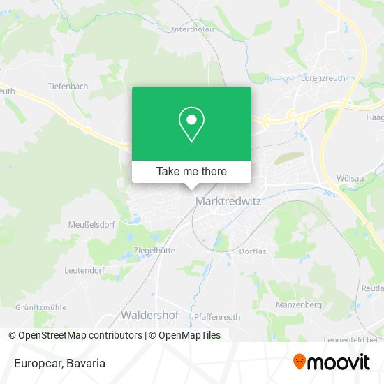 Europcar map