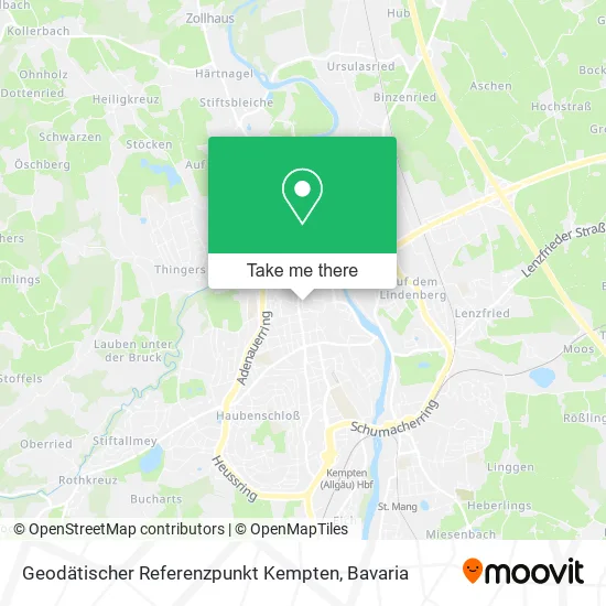 Карта Geodätischer Referenzpunkt Kempten