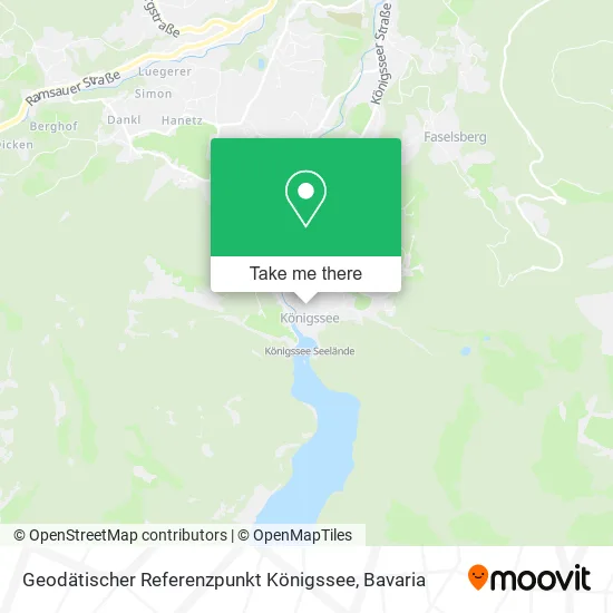 Карта Geodätischer Referenzpunkt Königssee