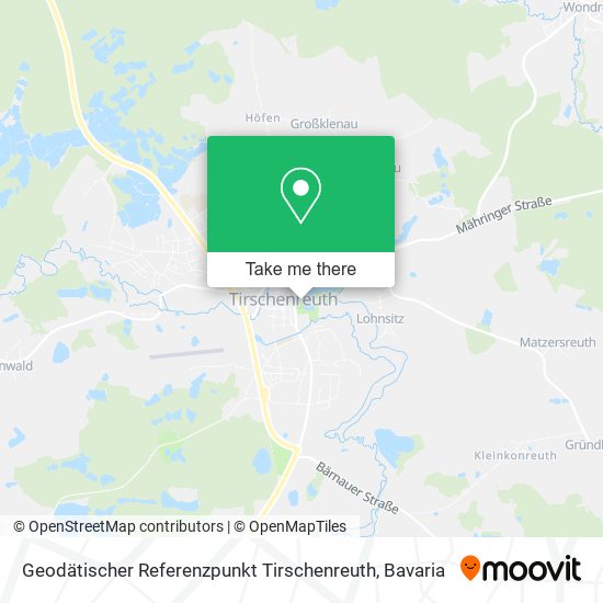 Карта Geodätischer Referenzpunkt Tirschenreuth