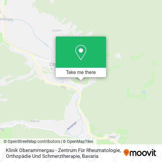 Klinik Oberammergau - Zentrum Für Rheumatologie, Orthopädie Und Schmerztherapie map