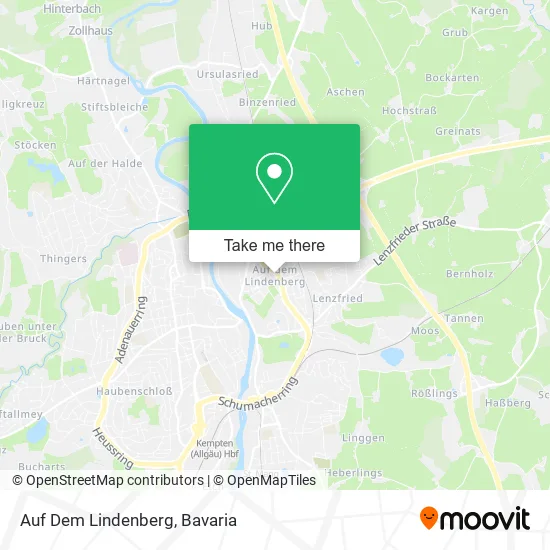 Карта Auf Dem Lindenberg