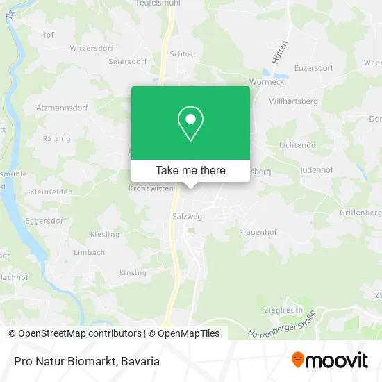 Карта Pro Natur Biomarkt