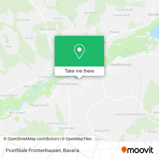 Карта Postfiliale Frontenhausen